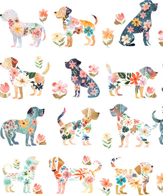 Floral Dogs *R69 Preorder* Adult Bottoms