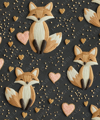 Embroidered Foxes *R69 Preorder* Adult Bottoms