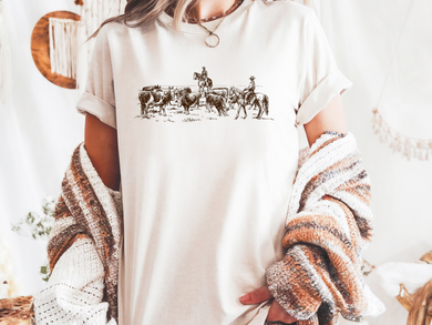 🌾Grit & Grain Collection🌾  •Checking Cows• T-Shirts
