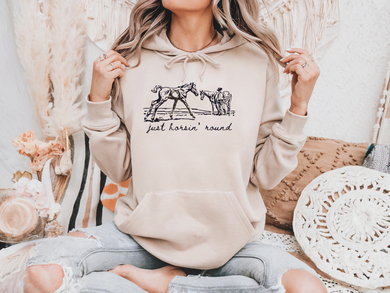 🌾Grit & Grain Collection🌾 •Horsin’ Around• Crews & Hoodies